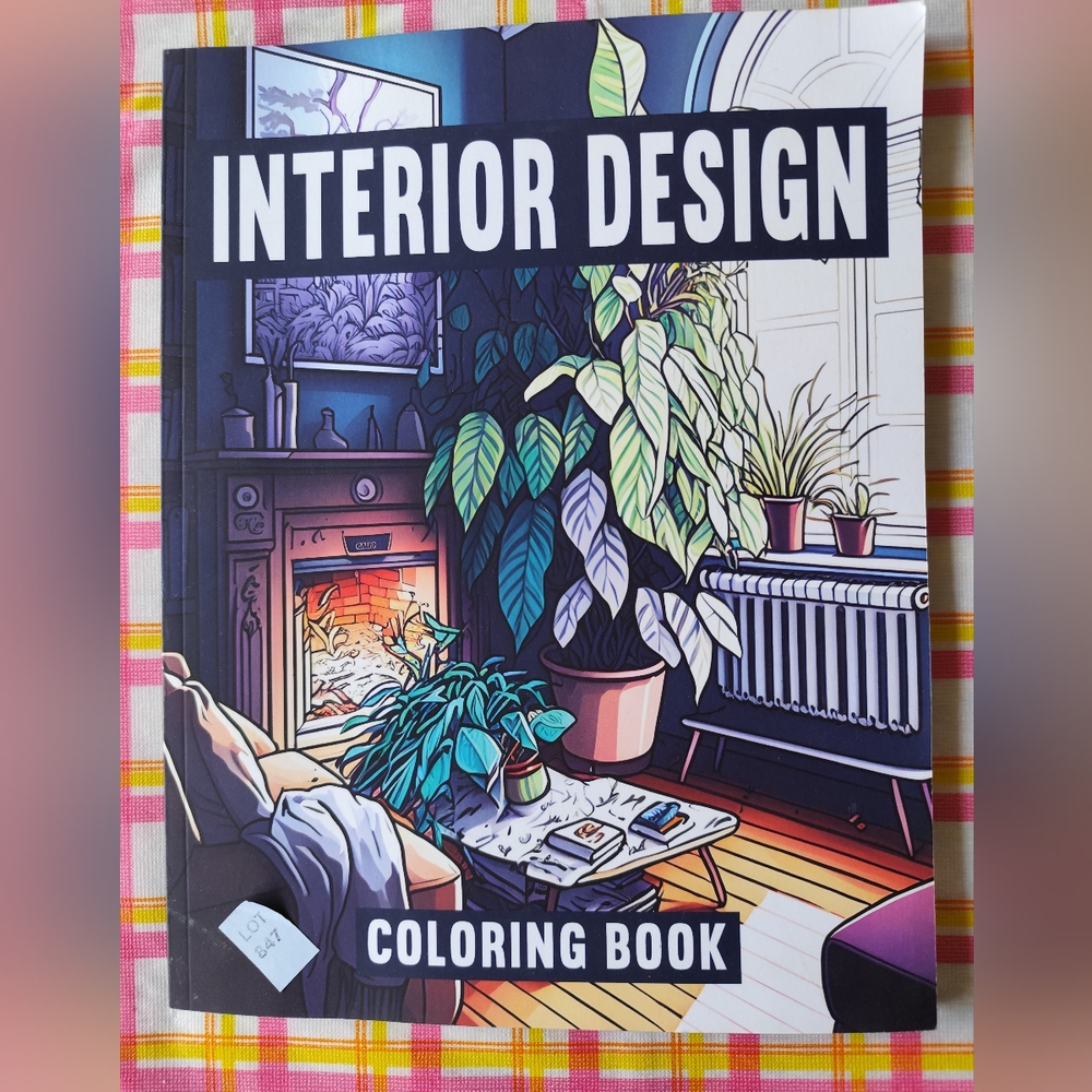 3/$25💙Interior Design Coloring Book NWT